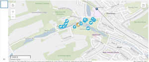 A screenshot preview of the Kearsney Parks accessibility map.
