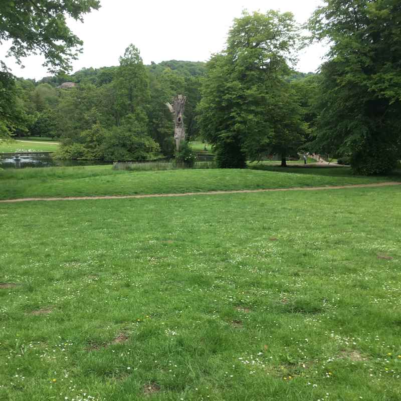 A photo of the area in the park that is used as an open air theatre.