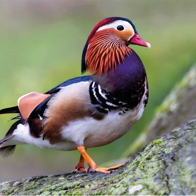 June - Mandarin Duck - Flying visit Kearsney Abbey