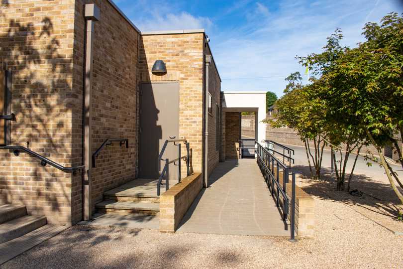A photo showing the disable access to the cafe