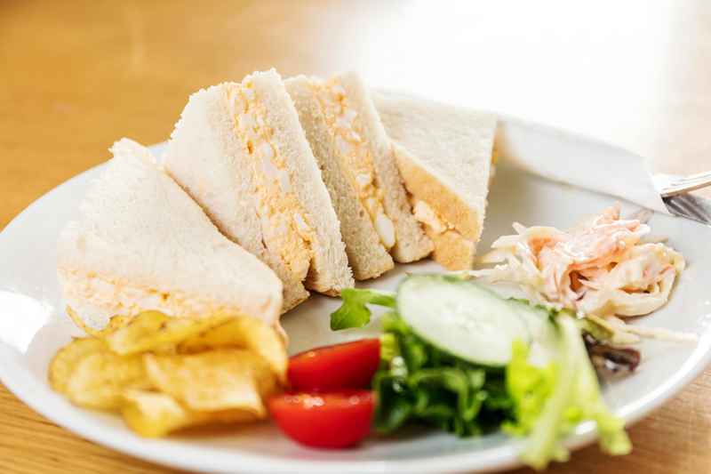 photos of a freshly made sandwich